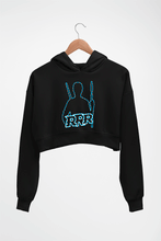 Load image into Gallery viewer, RRR Crop HOODIE FOR WOMEN-Black-Ektarfa.online
