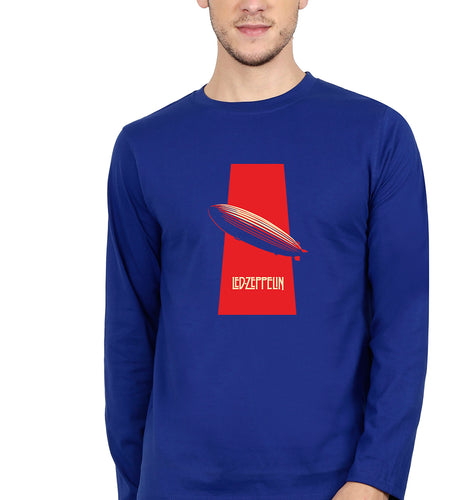 Led Zeppelin Full Sleeves T-Shirt for Men-Royal Blue-Ektarfa.online