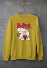 Load image into Gallery viewer, Popeye Unisex Sweatshirt for Men/Women-Mustard Yellow-Ektarfa.online
