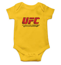 Load image into Gallery viewer, UFC Kids Romper For Baby Boy/Girl-0-5 Months(18 Inches)-Yellow-Ektarfa.online
