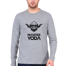 Load image into Gallery viewer, Yoda Star Wars Full Sleeves T-Shirt for Men-Grey Melange-Ektarfa.online
