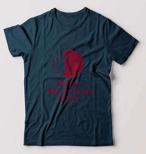 FIFA World Cup Qatar 2022 T-Shirt for Men-Petrol Blue-Ektarfa.online