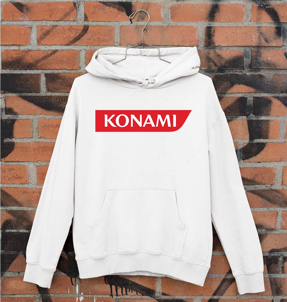 Konami Unisex Hoodie for Men/Women-White-Ektarfa.online