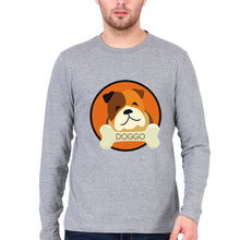 Load image into Gallery viewer, Dog Full Sleeves T-Shirt for Men-Grey Melange-Ektarfa.online
