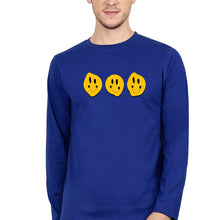 Load image into Gallery viewer, Smiley Full Sleeves T-Shirt for Men-Royal Blue-Ektarfa.online
