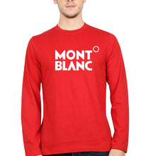 Load image into Gallery viewer, Mont Blanc Full Sleeves T-Shirt for Men-Red-Ektarfa.online
