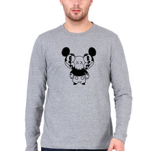 Load image into Gallery viewer, Kaws Mickey Full Sleeves T-Shirt for Men-Grey Melange-Ektarfa.online
