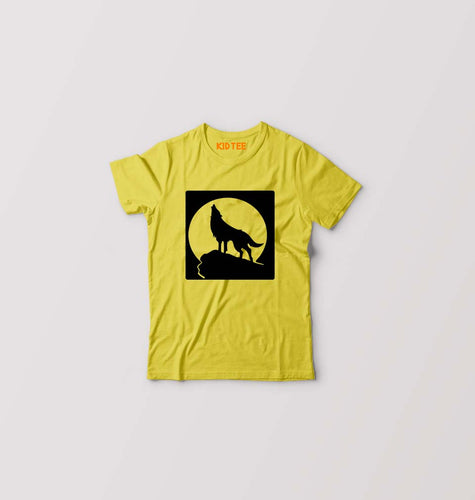 Wolf Kids T-Shirt for Boy/Girl-Yellow-Ektarfa.online