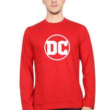 Load image into Gallery viewer, DC Full Sleeves T-Shirt for Men-Red-Ektarfa.online
