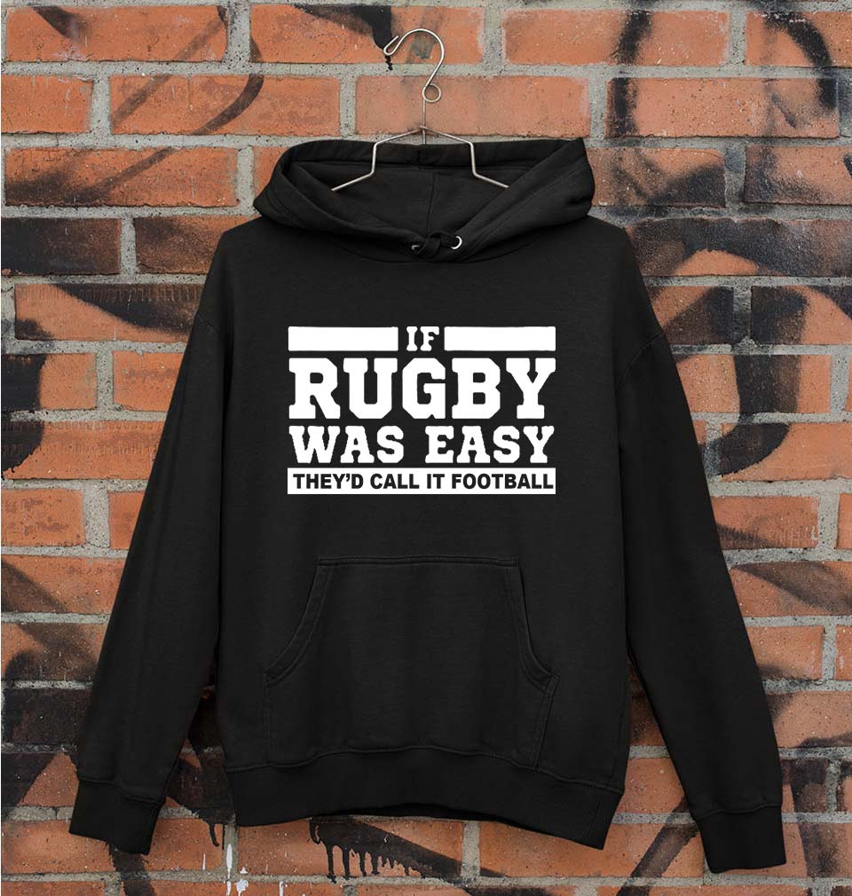 Rugby Unisex Hoodie for Men/Women-Black-Ektarfa.online