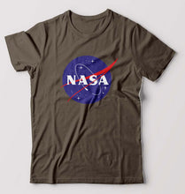 Load image into Gallery viewer, Nasa T-Shirt for Men-S(38 Inches)-Olive green-Ektarfa.online
