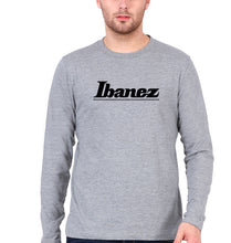 Load image into Gallery viewer, Ibanez Guitar Full Sleeves T-Shirt for Men-Grey Melange-Ektarfa.online
