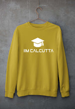 Load image into Gallery viewer, IIM C Calcutta Unisex Sweatshirt for Men/Women-S(40 Inches)-Mustard Yellow-Ektarfa.online
