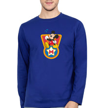 Load image into Gallery viewer, Mickey Mouse Full Sleeves T-Shirt for Men-Royal Blue-Ektarfa.online
