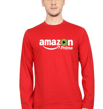 Load image into Gallery viewer, Amazon Prime Full Sleeves T-Shirt for Men-Red-Ektarfa.online
