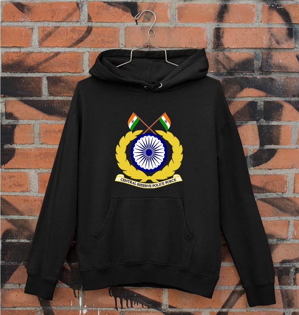 CRPF Unisex Hoodie for Men/Women-Black-Ektarfa.online