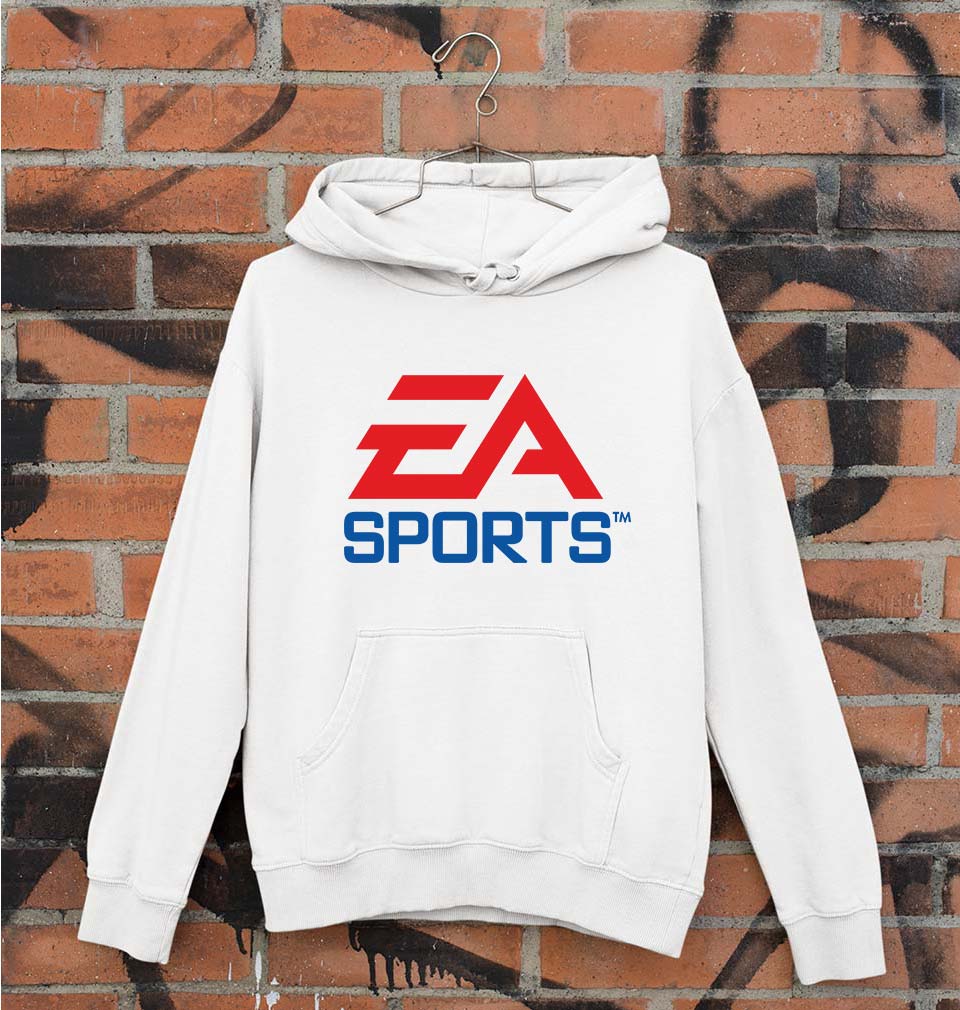 EA Sports Unisex Hoodie for Men/Women-White-Ektarfa.online