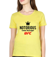Load image into Gallery viewer, Conor McGregor UFC T-Shirt for Women-Yellow-Ektarfa.online
