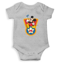 Load image into Gallery viewer, Mickey Mouse Kids Romper Kids Romper For Baby Boy/Girl-0-5 Months(18 Inches)-Grey-Ektarfa.online
