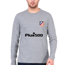 Load image into Gallery viewer, Atletico Madrid 2021-22 Full Sleeves T-Shirt for Men-Grey Melange-Ektarfa.online
