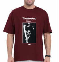 Load image into Gallery viewer, The Weeknd Trilogy Oversized T-Shirt for Men-Maroon-Ektarfa.online
