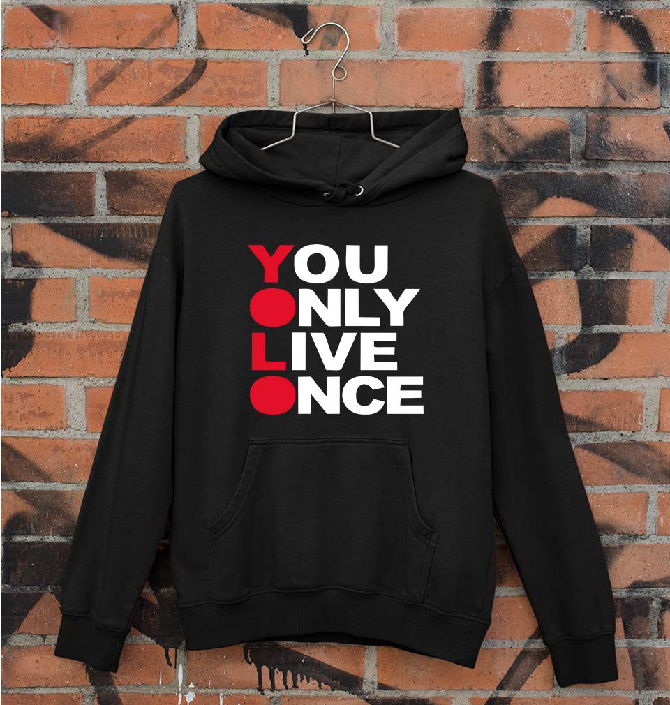 You Live Only Once(YOLO) Unisex Hoodie for Men/Women-Black-Ektarfa.online