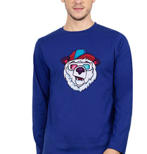 Load image into Gallery viewer, Bear Full Sleeves T-Shirt for Men-Royal Blue-Ektarfa.online
