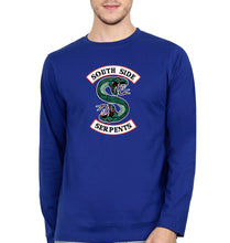 Load image into Gallery viewer, south side serpents riverdale Full Sleeves T-Shirt for Men-Royal Blue-Ektarfa.online
