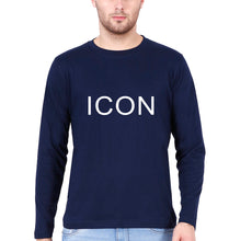 Load image into Gallery viewer, ICON Full Sleeves T-Shirt for Men-Navy Blue-Ektarfa.online
