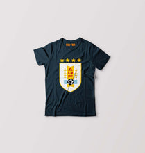 Load image into Gallery viewer, Uruguay Football Kids T-Shirt for Boy/Girl-0-1 Year(20 Inches)-Petrol Blue-Ektarfa.online
