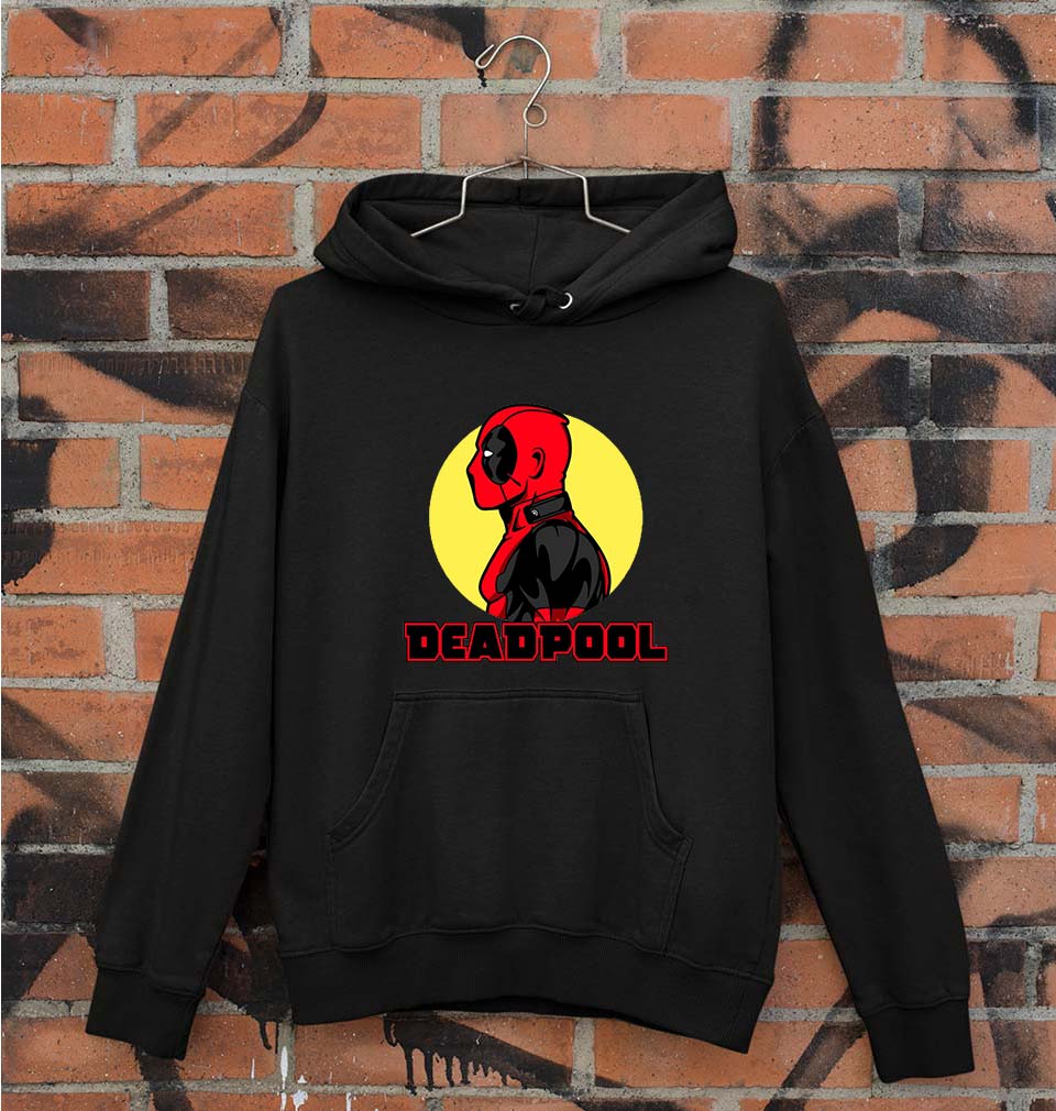 Deadpool Unisex Hoodie for Men/Women-S(40 Inches)-Black-Ektarfa.online