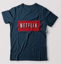 Load image into Gallery viewer, Netflix T-Shirt for Men-Petrol Blue-Ektarfa.online
