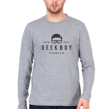 Load image into Gallery viewer, Geek Full Sleeves T-Shirt for Men-Grey-Ektarfa.online
