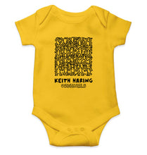 Load image into Gallery viewer, Keith Haring Kids Romper For Baby Boy/Girl-0-5 Months(18 Inches)-Yellow-Ektarfa.online
