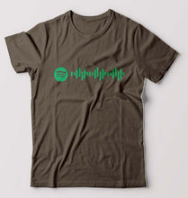 Load image into Gallery viewer, Spotify T-Shirt for Men-Olive Green-Ektarfa.online
