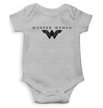 Load image into Gallery viewer, Wonder Woman Superhero Kids Romper For Baby Boy/Girl-0-5 Months(18 Inches)-Grey-Ektarfa.online
