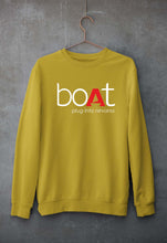 Load image into Gallery viewer, Boat Unisex Sweatshirt for Men/Women-S(40 Inches)-Mustard Yellow-Ektarfa.online
