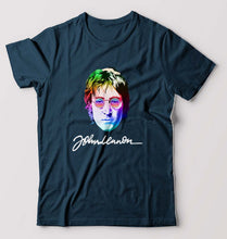 Load image into Gallery viewer, John Lennon T-Shirt for Men-Petrol Blue-Ektarfa.online
