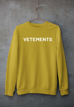 Load image into Gallery viewer, Vetements Unisex Sweatshirt for Men/Women-Mustard Yellow-Ektarfa.online
