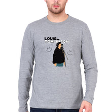Load image into Gallery viewer, Louis Tomlinson Full Sleeves T-Shirt for Men-S(38 Inches)-Grey Melange-Ektarfa.online

