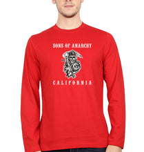 Load image into Gallery viewer, Sons of Anarchy Full Sleeves T-Shirt for Men-Red-Ektarfa.online
