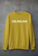 Load image into Gallery viewer, CEO Unisex Sweatshirt for Men/Women-S(40 Inches)-Mustard Yellow-Ektarfa.online
