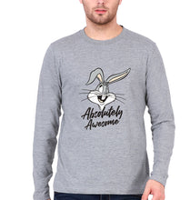 Load image into Gallery viewer, Rabbit BunnyFull Sleeves T-Shirt for Men-Grey Melange-Ektarfa.online
