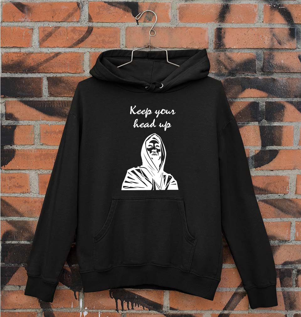 Tupac Shakur Unisex Hoodie for Men/Women-S(40 Inches)-Black-Ektarfa.online