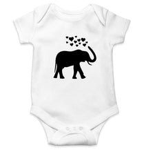 Load image into Gallery viewer, Elephant Hearts Kids Romper For Baby Boy/Girl-0-5 Months(18 Inches)-White-Ektarfa.online
