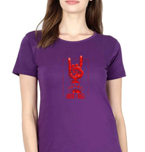 Load image into Gallery viewer, Rock &amp; Roll T-Shirt for Women-Purple-Ektarfa.online
