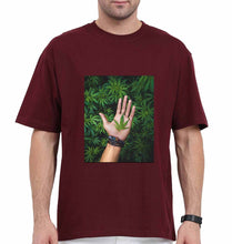 Load image into Gallery viewer, Weed Oversized T-Shirt for Men-Maroon-Ektarfa.online
