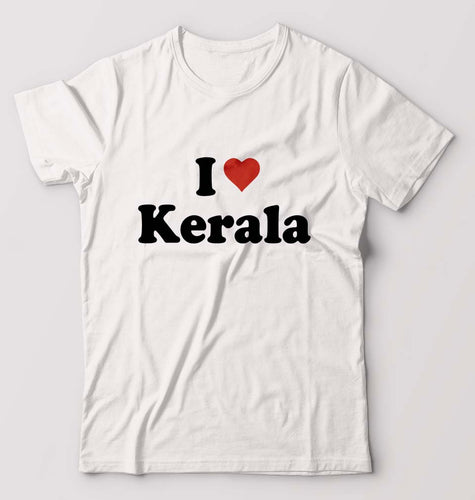 I Love Kerala T-Shirt for Men-White-Ektarfa.online