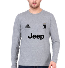 Load image into Gallery viewer, Juventus F.C. 2021-22 Full Sleeves T-Shirt for Men-Grey Melange-Ektarfa.online
