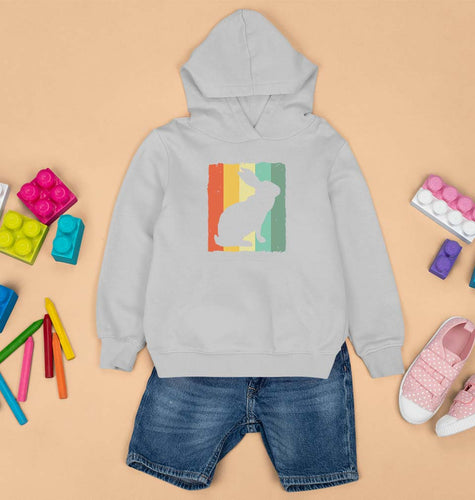 Rabbit Bunny Kids Hoodie for Boy/Girl-Grey-Ektarfa.online